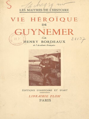 cover image of Vie héroïque de Guynemer